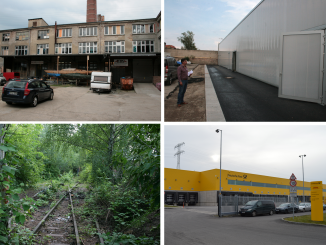 Gegensätze im Gewerbegebiet Herzbergstraße